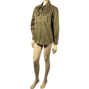 NWT ba&sh Mania Jacket in Army Green